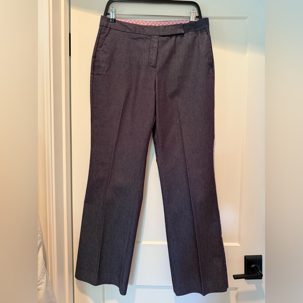 Isaac Mizrahi Charcoal Pants with Pink Lining
